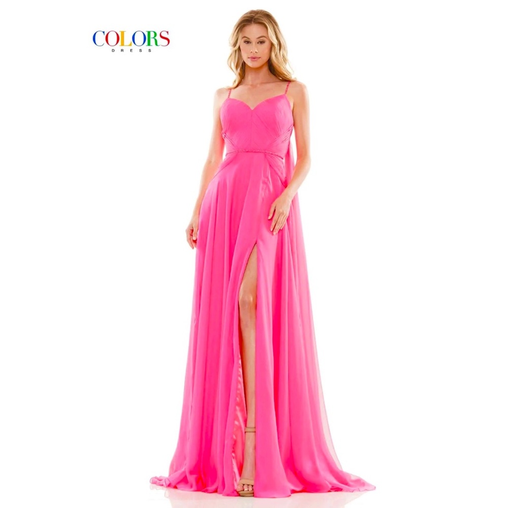 Colors Dress Hot Pink Gown Style 2664 size 0